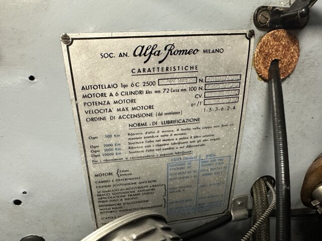 ALFA ROMEO (I) 6C 2500 S