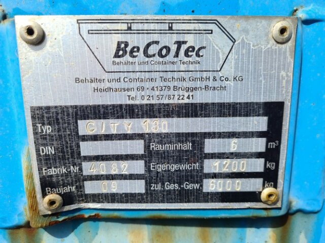 BECOTEC City Abrollmulde