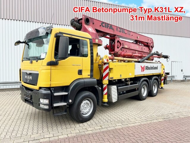 MANTGS 33.440 6X4 BB, Betonpumpe CIFA K31L XZ, 31m Mast