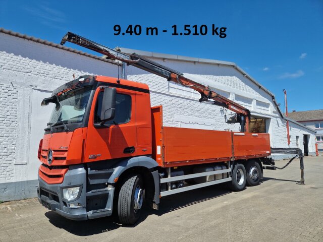 Mercedes-BenzArocs 2545 L/6x2/4, Atlas Kran, 145.2-A19 VB, 9,4m-1.51 to, Lenkachse, entlastbar, Retarder, Klima,