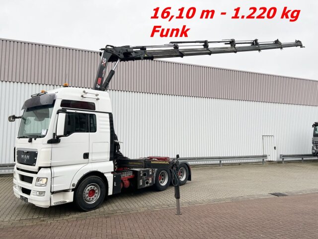 MANTGX 26.480 6x4 BLS mit Kran Hiab 288E-6 Hipro, Funk