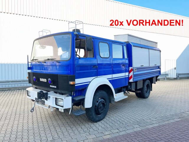 Iveco120-23 AW 4x4 Doka, V8-Motor, Gerätewagen, Seilwinde