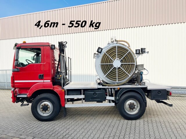 MANTGM 13.250/340 4X4 BL, Kran Hiab 026 T-3, Einzelbereifung, Toilettenreiniger