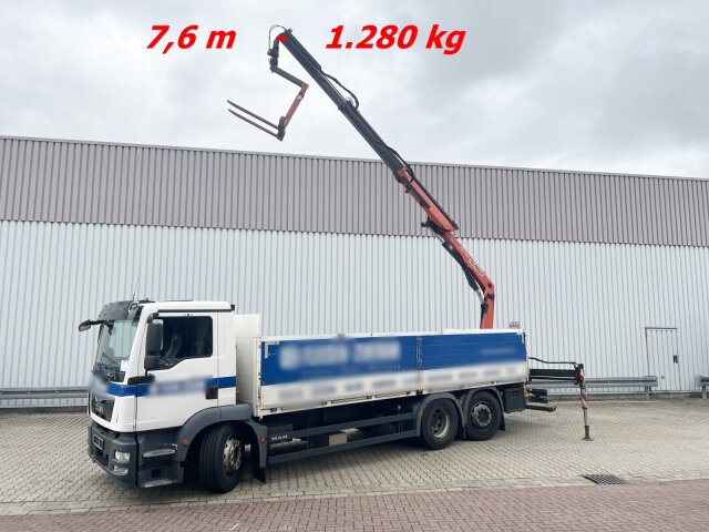 MANTGM 26.340 6X2-4 LL, Lenk-/Liftachse, Heckkran Palfinger PK 11001, faltbar