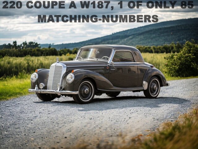 Mercedes-Benz220 Coupe A W187, 1 von nur 85 - Matching-Numbers