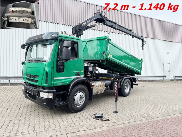 IvecoEuroCargo ML160E28 4x2 mit Kran Hiab XS 088 ES-2 HiDuo, Funk