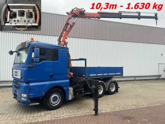 MANTGA 26.480 6x4 BL, Intarder, SZM/Pritsche, Kran Atlas 190.E2-A3, Funk