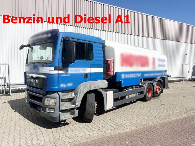 MANTGA 26.400 6x2-4 BL, A1, Lenk-/Liftachse, ADR, Kässbohrer Tank ca. 20.820l, 3 Kammern