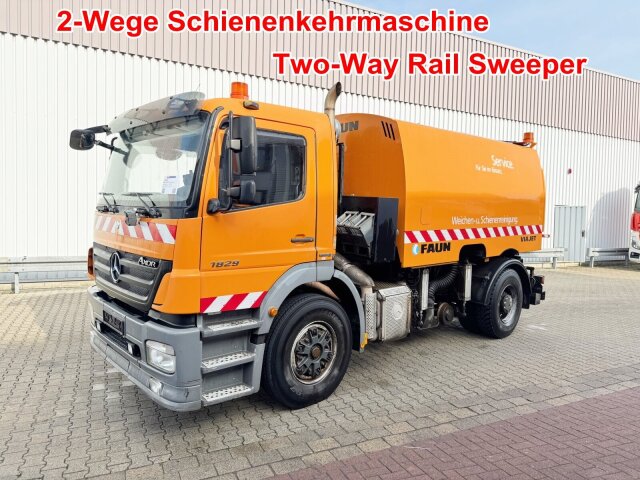 Mercedes-BenzAxor 1829 4x2, ZWEIWEG Z200, Kehrmaschine FAUN Viajet 6H
