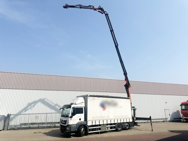 MANTGS 26.400 6x2-4 LL, Heckkran Palfinger PK23002-C + Jib PJ060A, Funk, Lenk-/Lift, Edscha