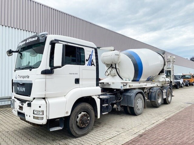 MANTGS 18.400 4x4H BLS + Auflieger KARRENA 10m³ Betonmischer