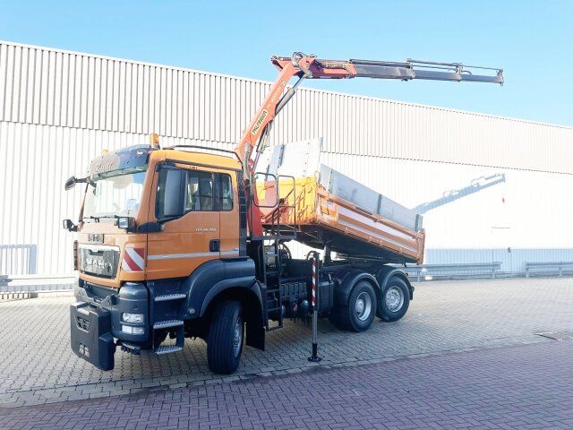 MANTGS 28.400 6X4-4 BL, Kran Palfinger PK12001-EH, Funk, Winterdienstausstattung, Lenk-/Lift