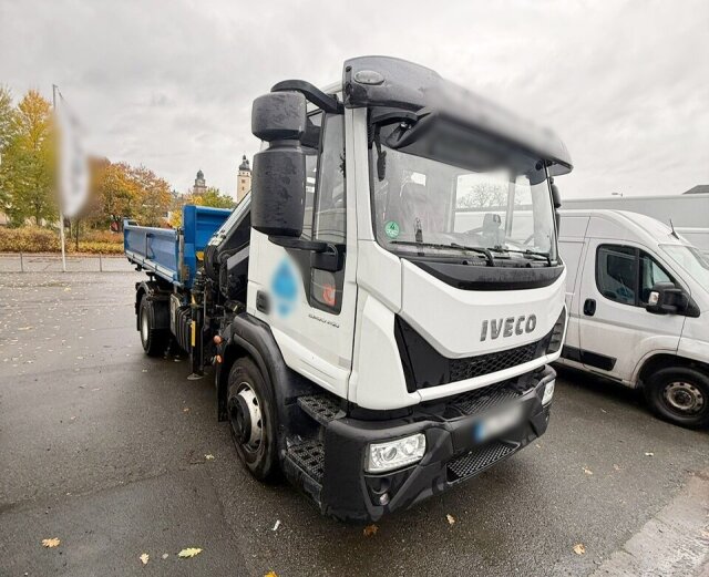 IvecoEuroCargo ML160E28K 4x2, Kran Hiab 099E-3 HiDuo, Funk