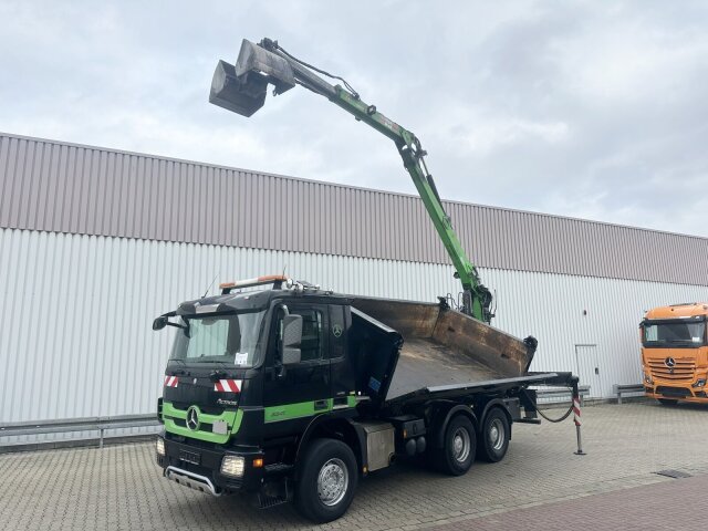 Mercedes-BenzActros 3341 K 6x4, Heckkran Penz 10.83SH, Bormatik links