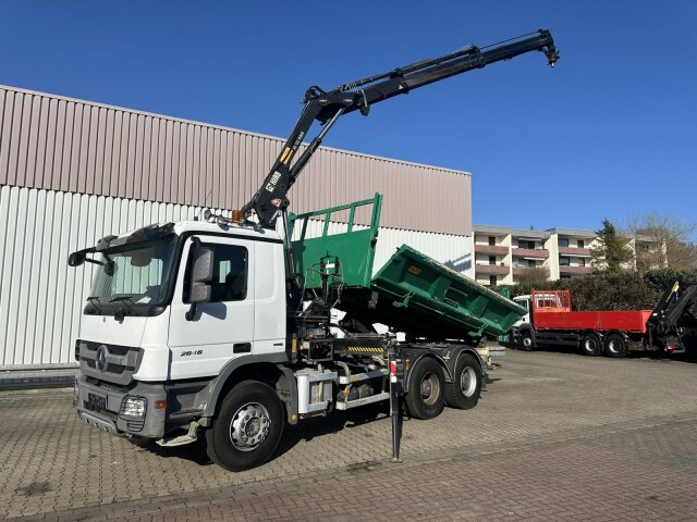 Mercedes-BenzActros 2646 K 6x4, Kran, Retarder, beidseitig Bordmatik, Hiab 122BS-2 HiDuo, Funk