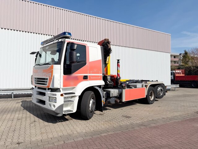 IvecoAT260S31Y/FS 6x2, Kran Palfinger PK 12502, Doppelknick, Lenk/Lift, Funk