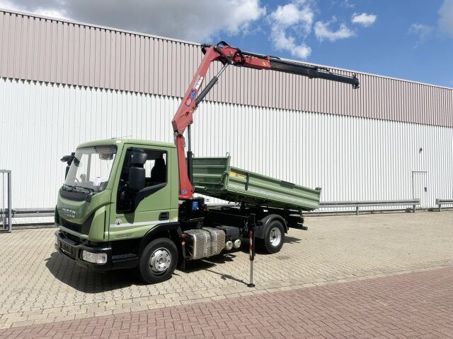 IvecoML100E19 4x2, Kran HMF 810-K2, 2x AHK