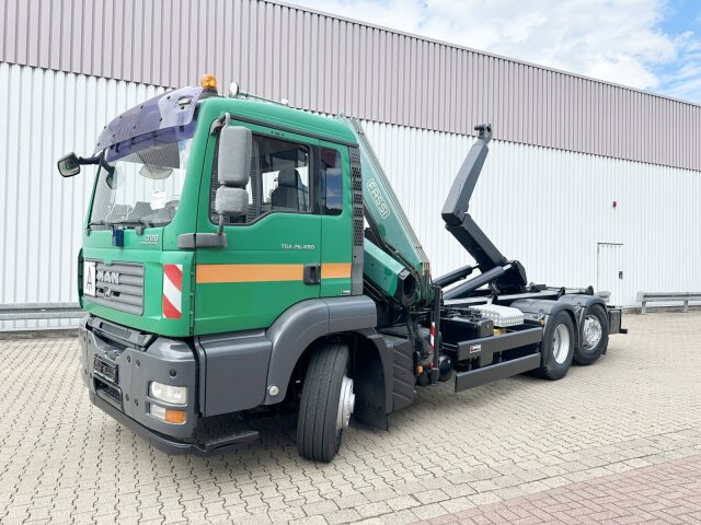 MANTGA 26.480 6x4H-4 BL, HydroDrive, Kran Fassi F130, Funk, Lenk-/Lift