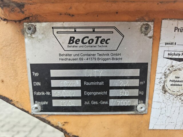 BECOTEC City Abrollmulde