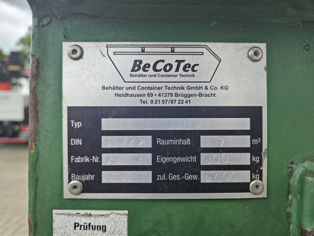 BECOTEC City Abrollmulde