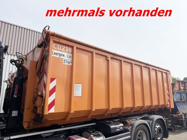HAGEMANNAbrollcontainer mit hydr. Deckel ca. 27m³