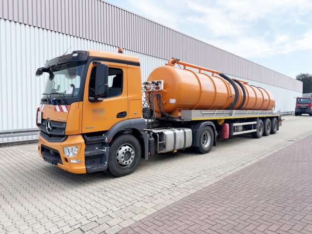 Mercedes-BenzAntos 1843 LS 4x2 mit Leistikow Saugauflieger ca. 26700l