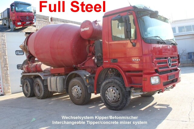 Mercedes-BenzActros 3241 B 8x4/4, Wechselsystem Kipper/Betonmischer, 2x Nebenantrieb