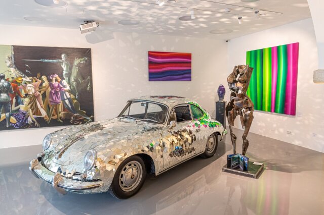 PorscheMirror/Spiegel 356 C 1600 Coupe, by Gustav Troger