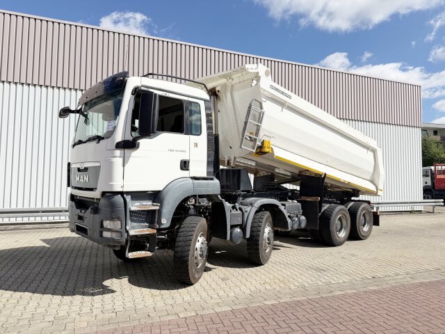 MANTGS 35/41.400 8X8 BB, Stahlmulde ca. 19m³