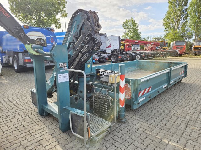 WESER CONTAINERBAUK22, Abrollcontainer mit Kran Atlas 105.1, Funk, Greifersteuerung, ca. 6,8m³