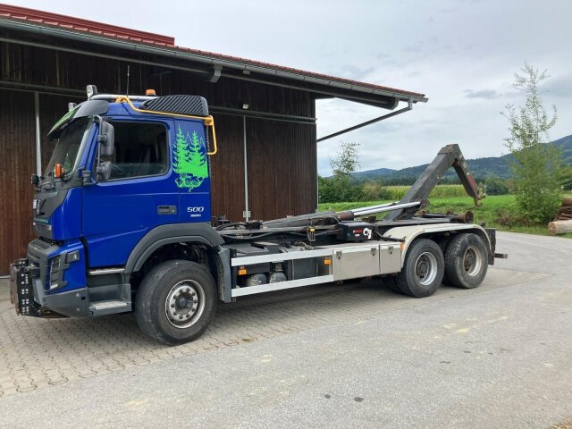 VolvoFMX 500 6x4, Multlilift Abrollanlage XR 21 S Widi Platte