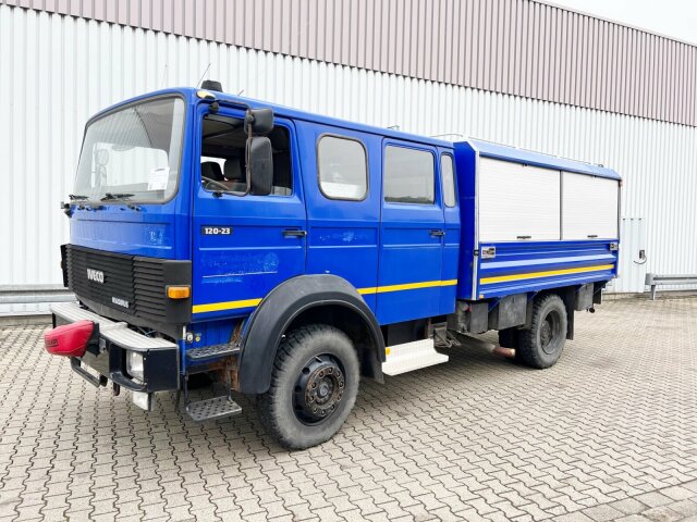 Iveco-Magirus120-23 AW 4x4 Doka, V8-Motor, Gerätewagen, Seilwinde